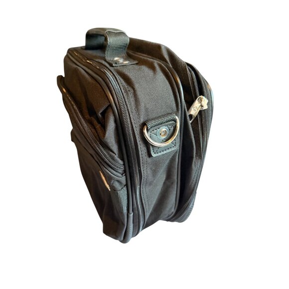 Samsonite Black Travel Carry-On Bag With Multiple Zippered Compartments & Handle - Picture 11 of 16